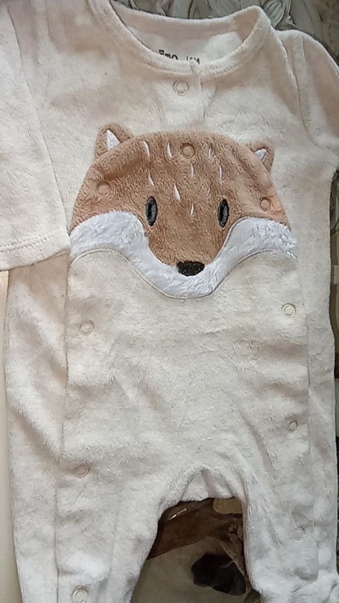 Lot 2 pyjamas + 1 bodie + 1 brassière en laine taille 0Mois - Naissance - photo numéro 3