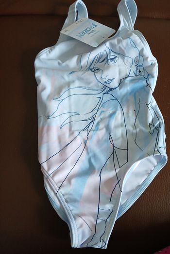 maillot de bain fille la reine des neiges frozen disney 104 cm 3/4 ans