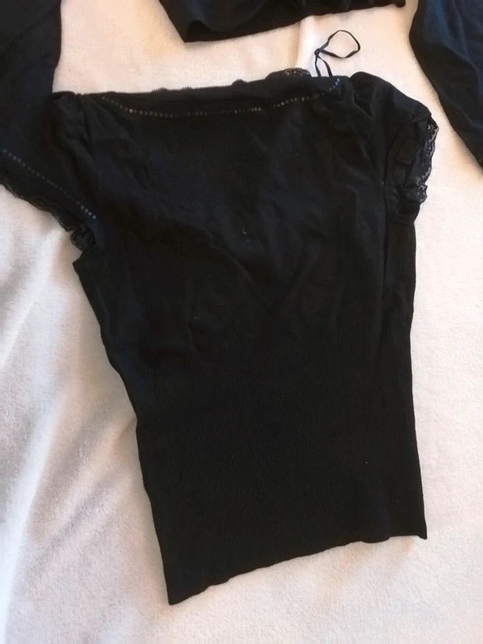 Ensemble de haut debardeur+boléro habillés - photo numéro 8