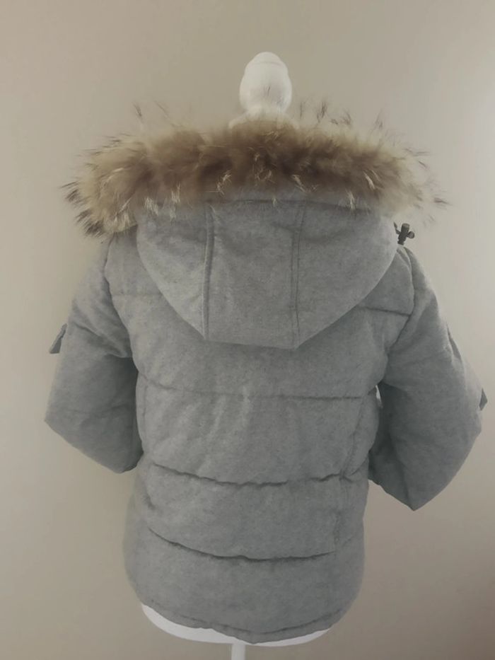 Magnifique blouson hiver bien chaud laine gris Karl Marc John comme neuf - photo numéro 9