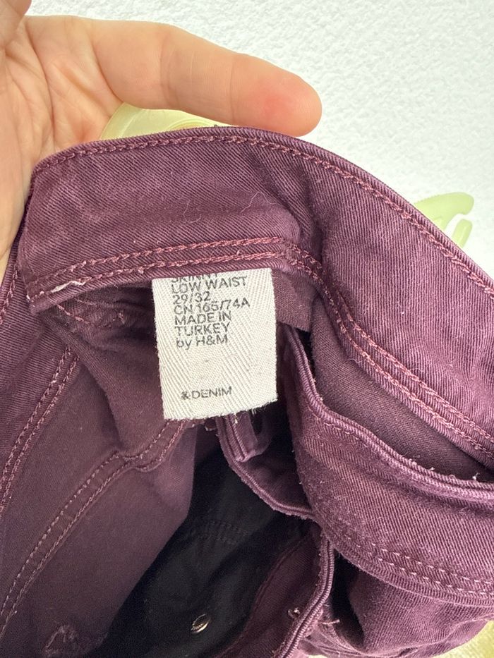 Jeans prune neuf 29/32 - photo numéro 3