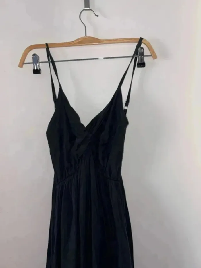 Robe femme longue grise foncé taille 40 en très bon état - photo numéro 4