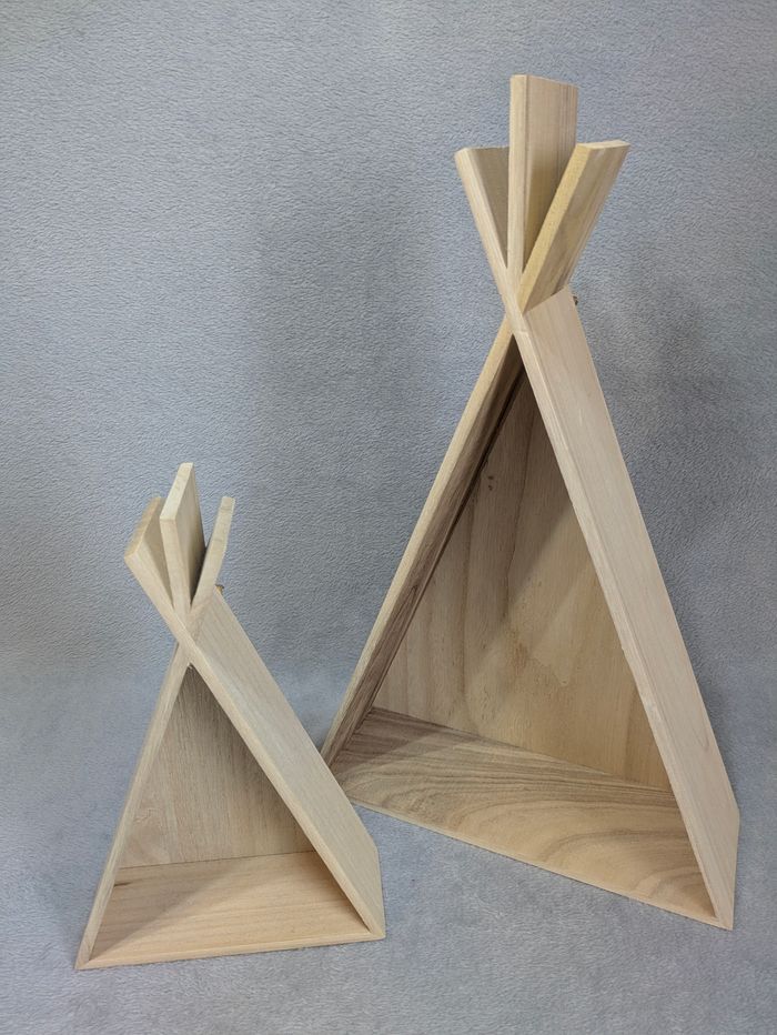 Set 2 Etageres Murales Tipi