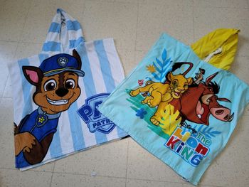 Lot poncho de bain