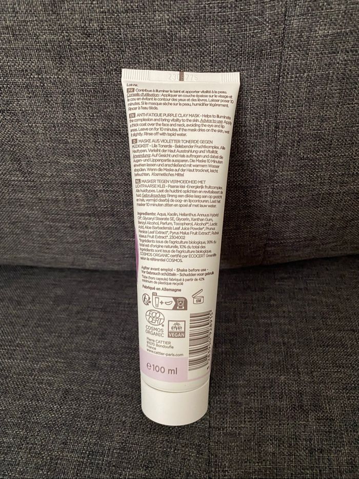 Masque à l'argile violette - Tous types de peaux 100ml - photo numéro 2