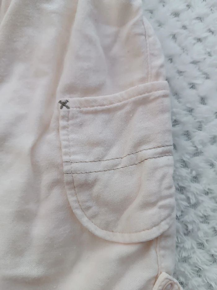 🔸 Combinaison short à bretelles Fille - Petit Bateau 3 Mois🔸 - photo numéro 4