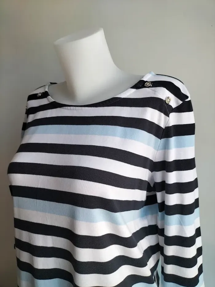 Pull Femmes Manches 3/4 100% Coton - Tommy Hilfiger - Taille XL - photo numéro 2