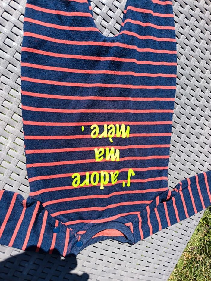 Combinaison pyjama grenouillère sans pied léger fin taille 3 mois 62 cm - photo numéro 5