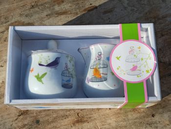 Sucrier crémier porcelaine