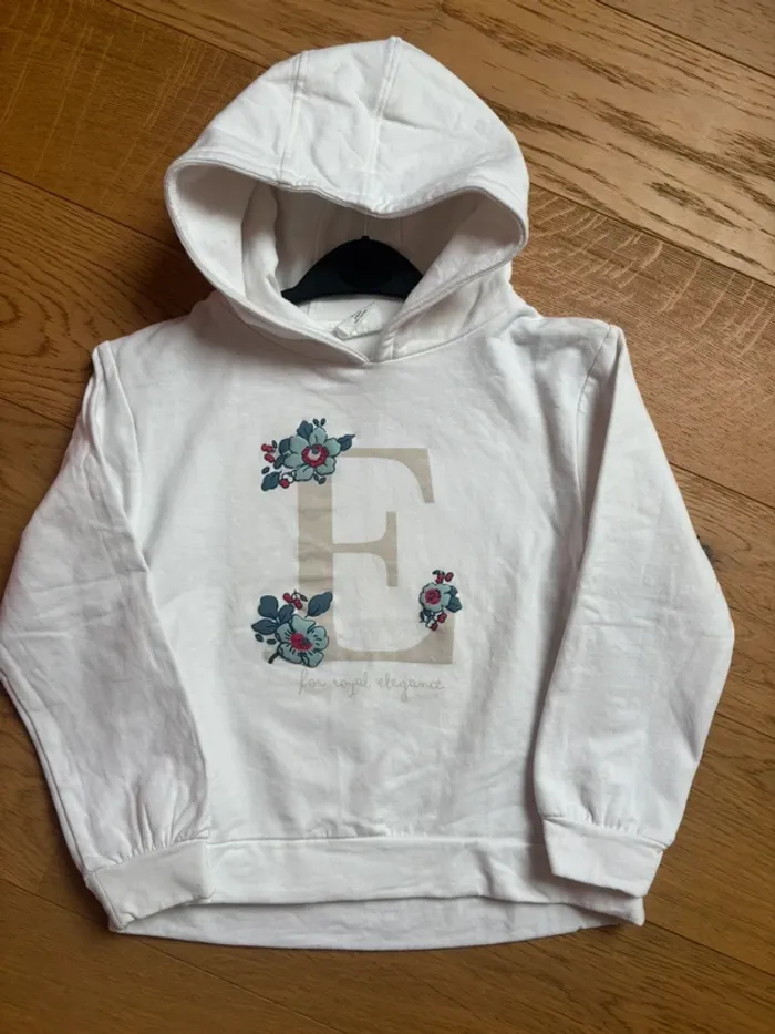 Neuf - Sweat à capuche Zippy 7/8 ans