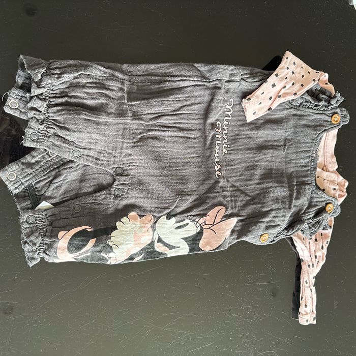 Ensemble salopette+body Minnie