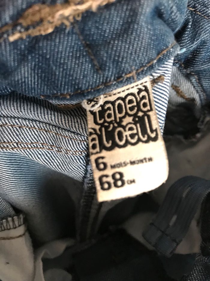 Jeans tape à l’oeil 6 mois - photo numéro 3