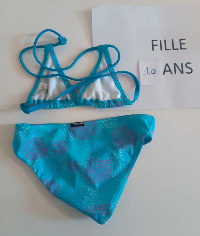 Maillot de bain 2 pièces Decathlon 10 ans - photo numéro 2