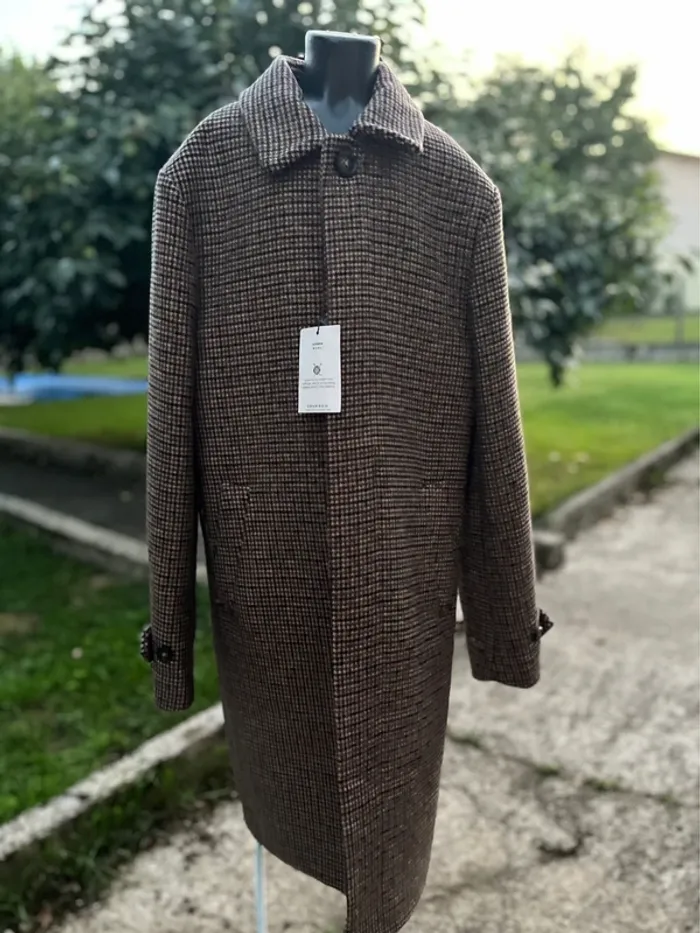 Pardessus pied de puce caramel taille XS marque devred - photo numéro 5