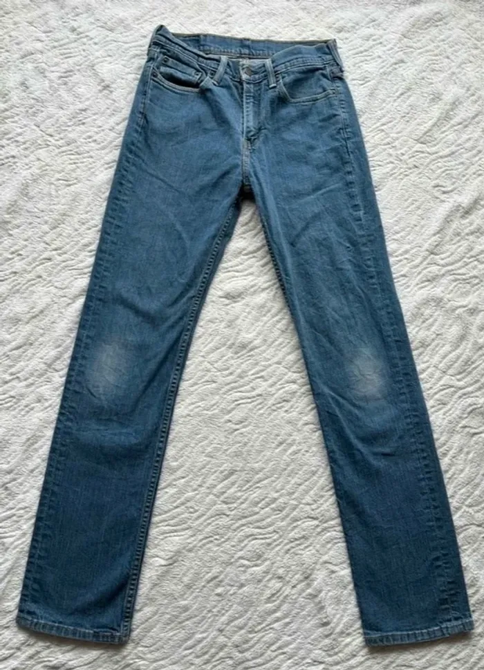 Jean Levi’s 514 Homme - Coupe slim taper straight fit Bleu Taille M 38/40 W29 Mexique 00s y2k - photo numéro 4