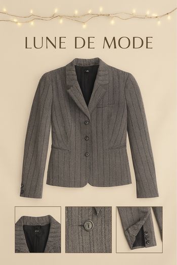 Blazer gris à rayures MEXX