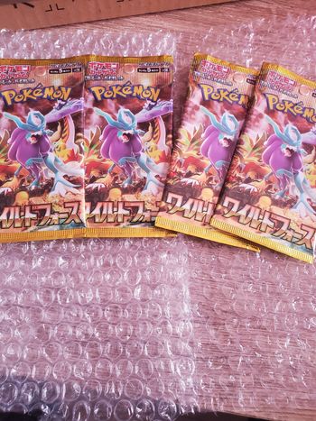 4 Booster officiel japonais Pokémon Card Game – ワイルドフォース (Wild Force) 🌿