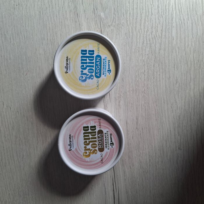 Lot 2 crèmes corps solides artisanales (Rose musquée et Argan) - Vallescura Hand Made