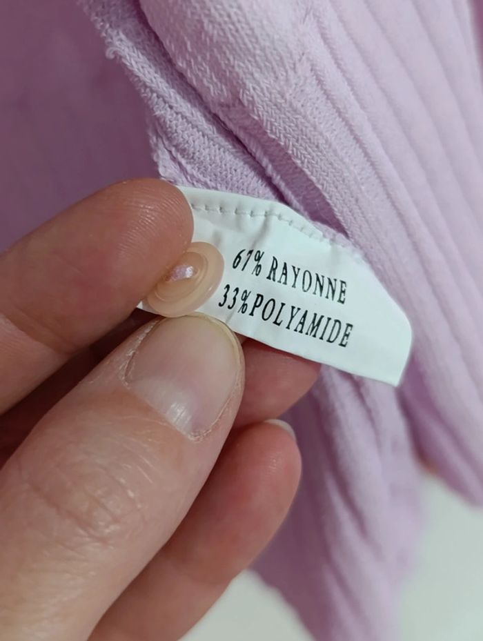 Gilet rose pâle ajouré zamba taille 3 - photo numéro 9