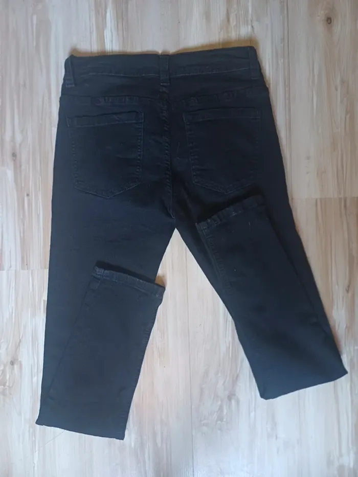 Jeans skinny noir 14 ans taille réglable - photo numéro 4