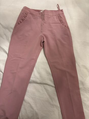 pantalon à pince rose