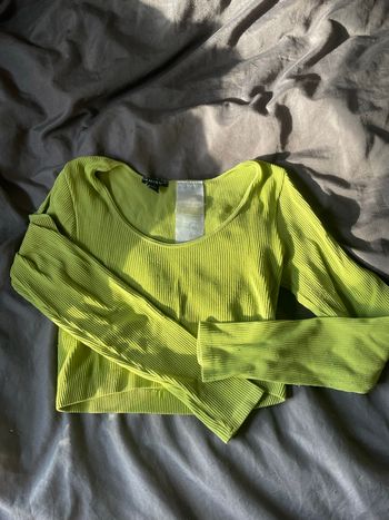 T-shirt manche longue vert 