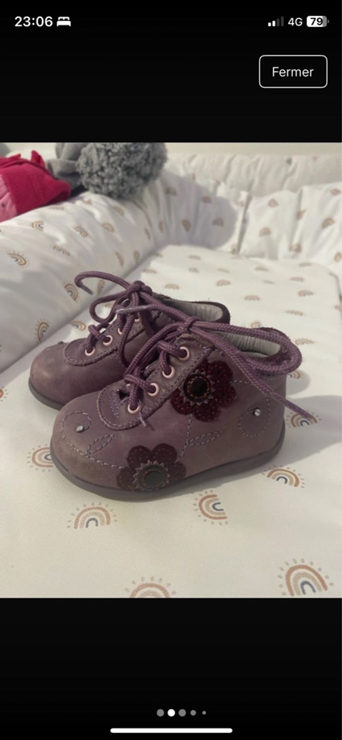 Chaussures cuir bébé
