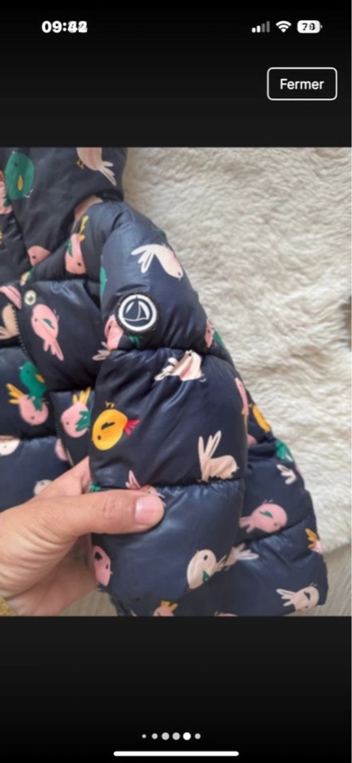 Doudoune comme neuf petit bateau 6 mois - photo numéro 6