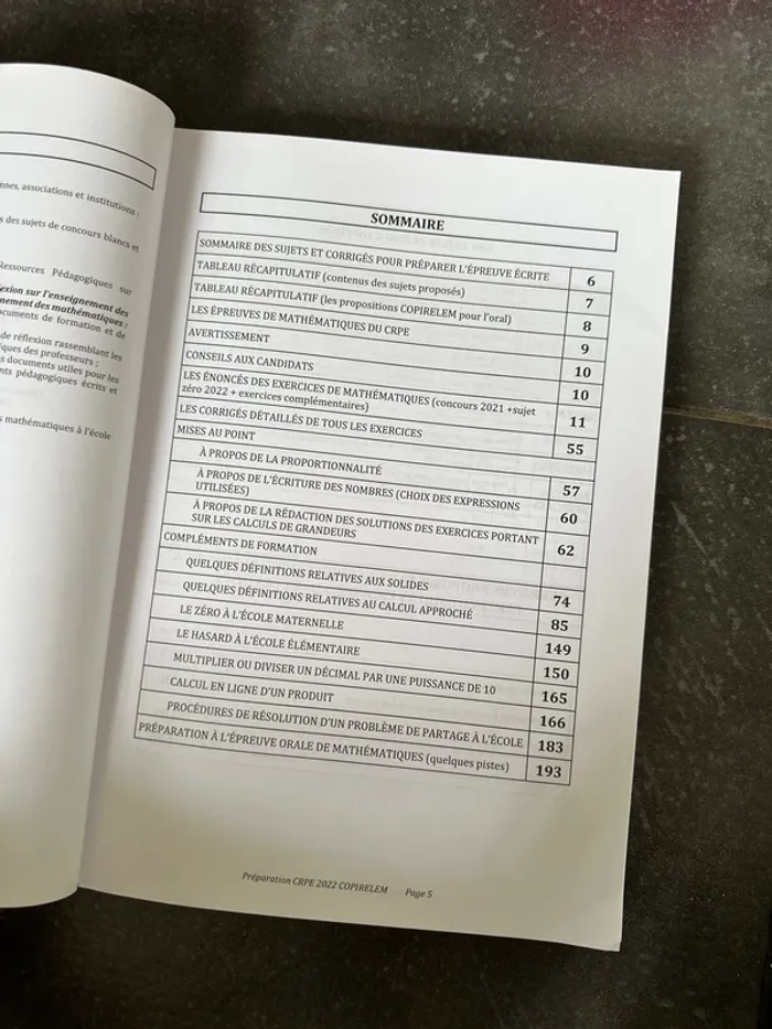 Livre, concours de recrutement, des professeurs, des écoles mathématiques - photo numéro 5