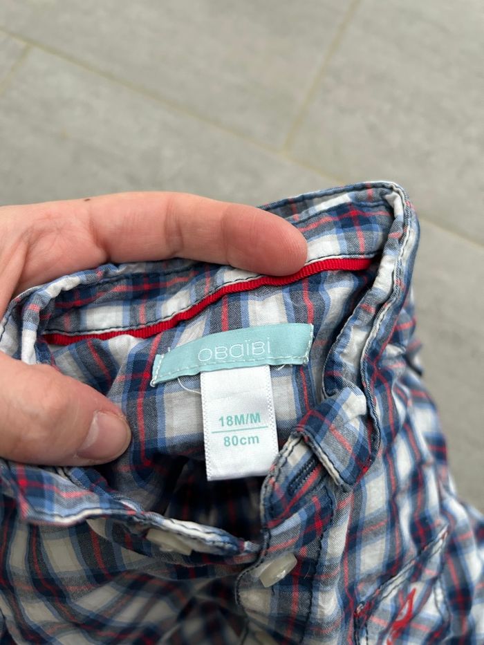 Lot 3 chemises manches longues 18 mois - photo numéro 8