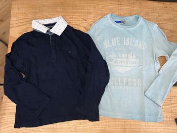 Lot t-shirt et polo 8 ans orchestra tape à l’œil chemise