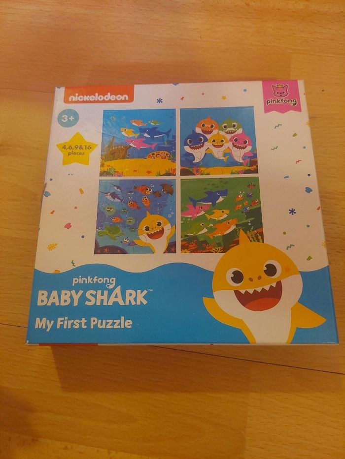 Lot puzzles 4 6,9 et 16 pièces Baby Shark my first puzzle Nickelodeon BE 🧩