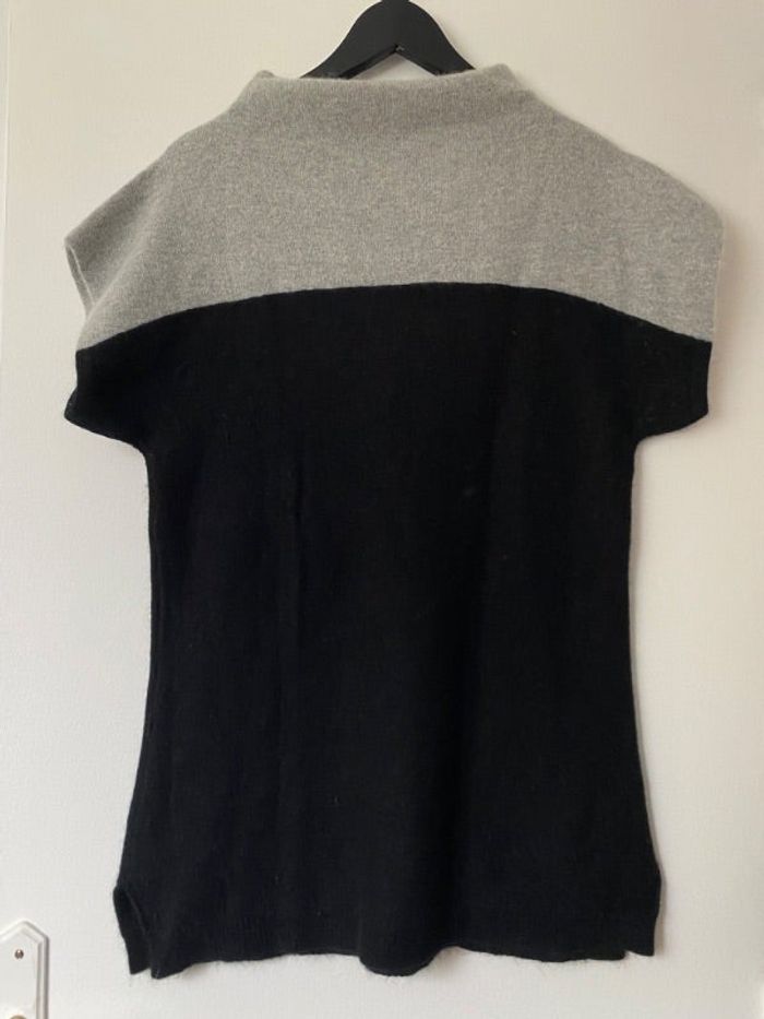 Pull laine manches courtes