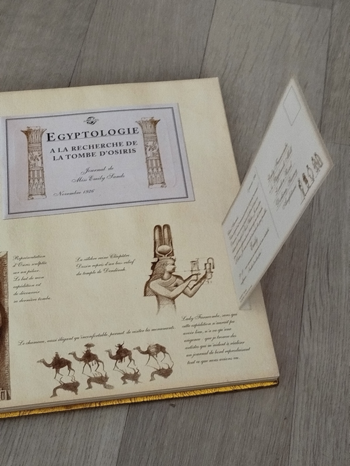 Livre Egyptologie élégante édition illustrée avec pop up - 7647007279 - photo numéro 3