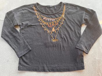 T shirt ikks noir motifs colliers 6 ans