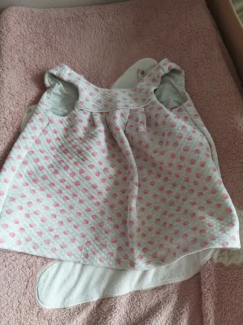 Robe okaidi grise et rose