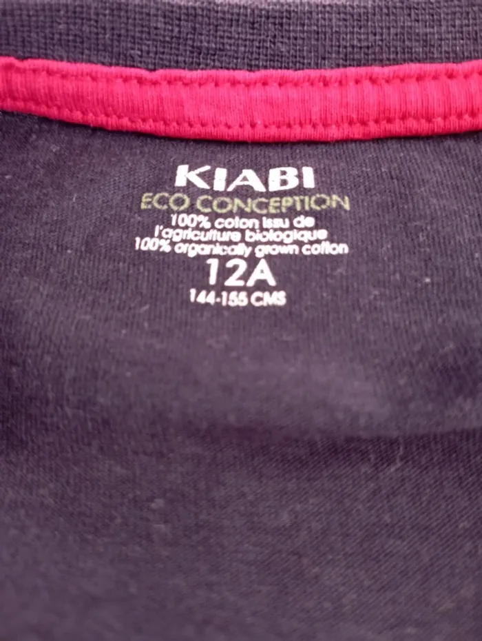T-Shirt Kiabi marine 12 ans - photo numéro 3