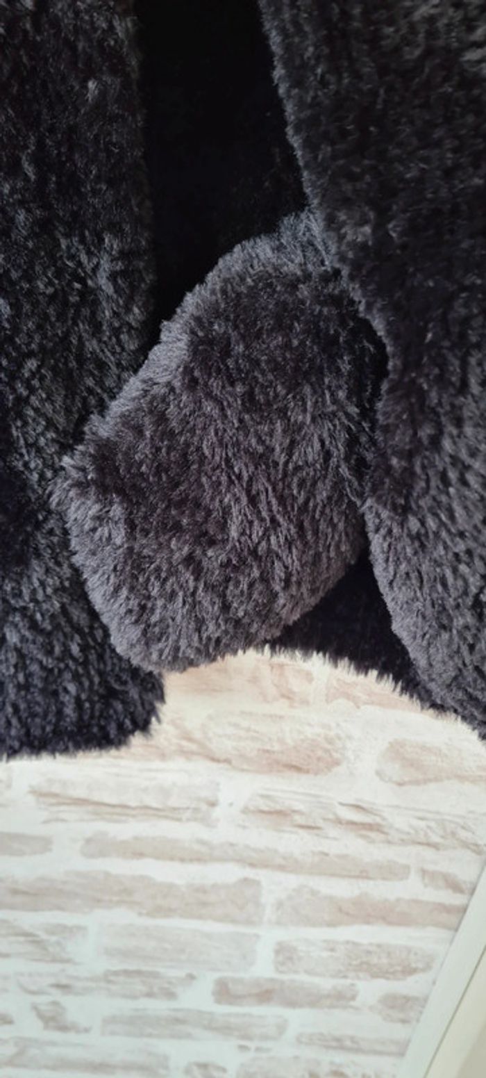 Blouson/doudoune noir fait main - photo numéro 11