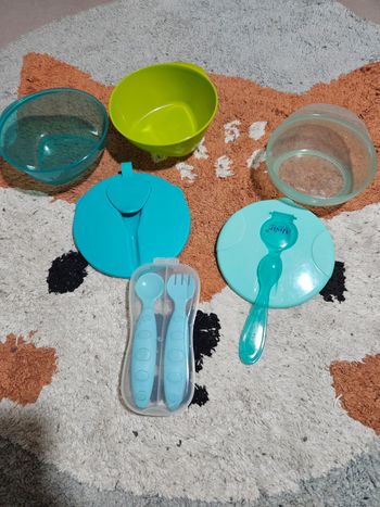 Lot de bols avec couvercle pour bébé 