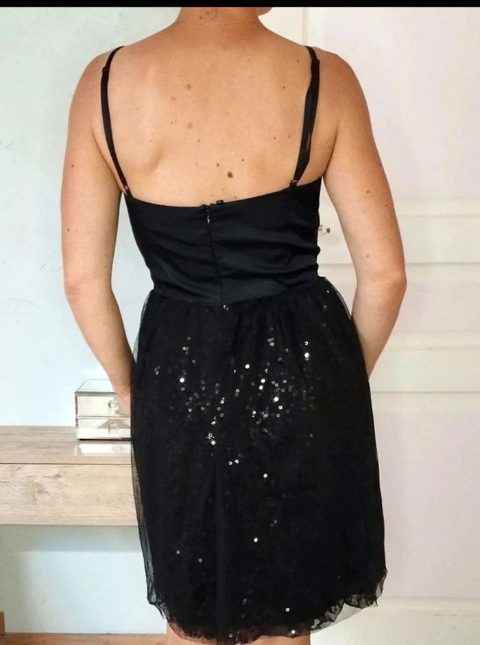 Robe bustier soirée sequins - NafNaf Vintage - 42 = 40 actuel - Neuve - photo numéro 2