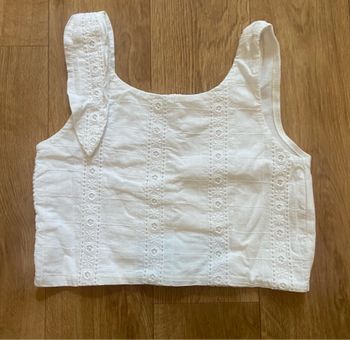 Crop top blanc 6 ans