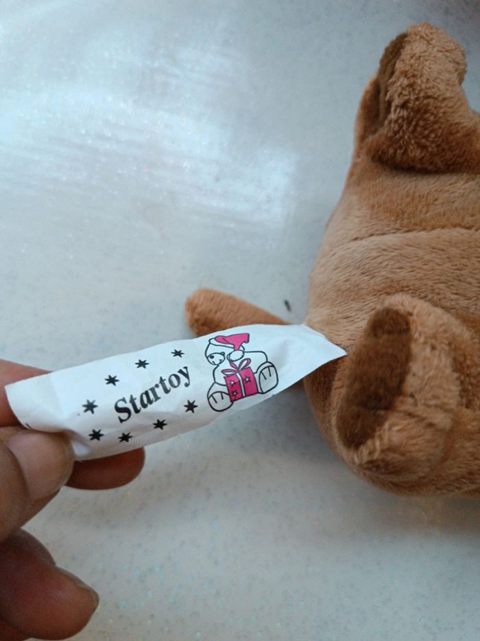 Startoy peluche doudou plush nounours Teddy marmotte Berret chapeau suisse edelweiss fleur flower - photo numéro 10