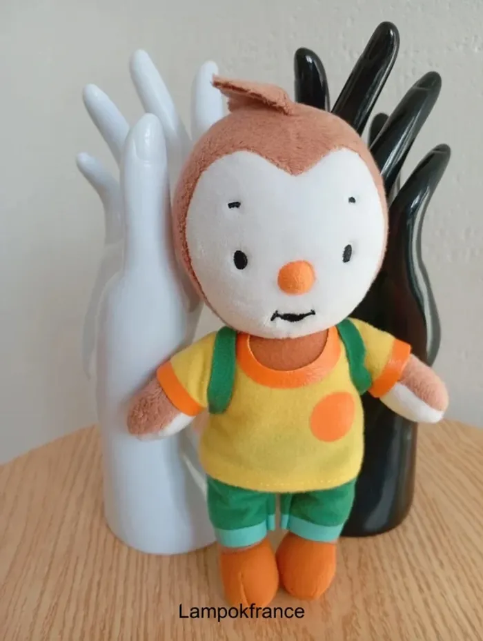 Peluche 17cm pilou ami de T'choupi dessin animé tchoupi et doudou