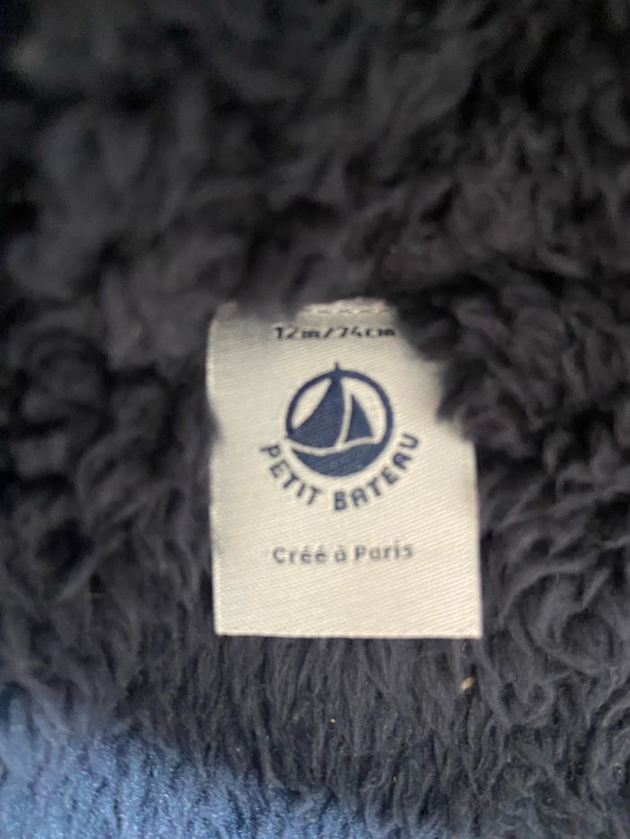 Manteau caban en laine bleu Petit Bateau - photo numéro 2