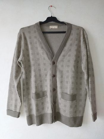 Cardigan en laine mérinos homme