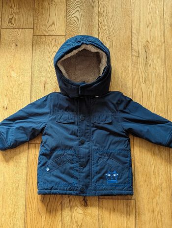 Manteau fourré DPAM 💙 9 mois