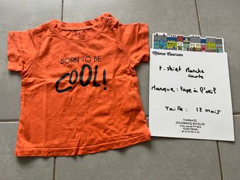 T shirt garçon taille 12 mois