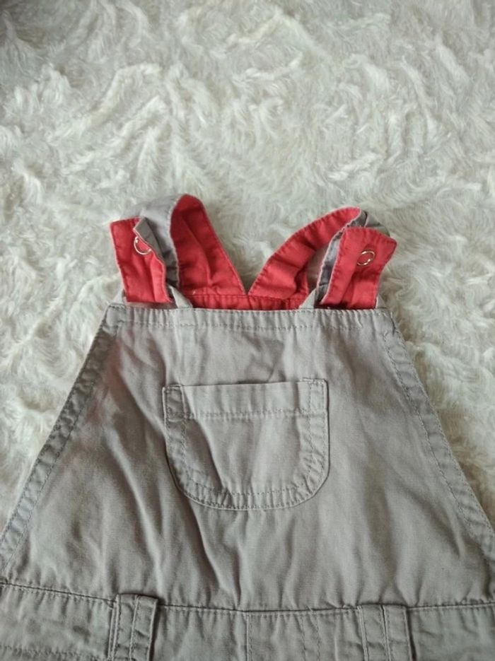 Salopette short Garçon 6 mois Âne Tissaia 100% coton - photo numéro 3