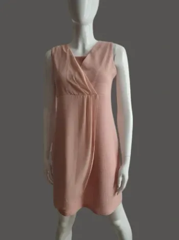Robe scuba rose pâle
