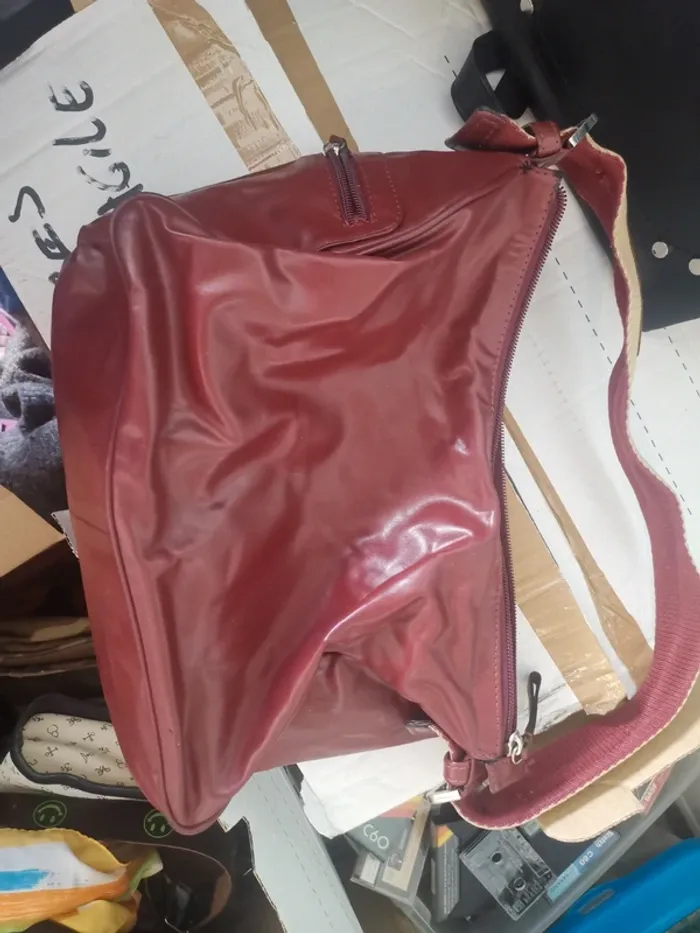 Joli sac bordeaux - photo numéro 2